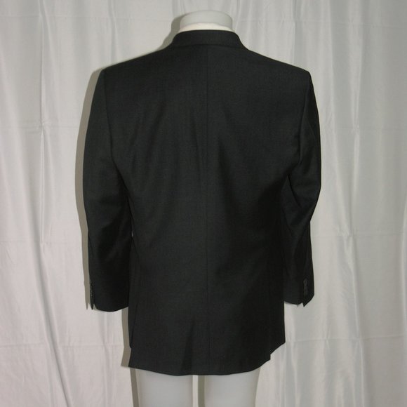 Leonard Logsdail Custom Made Solid Gray Two Button Suit Jacket 40R - Picture 7 of 10